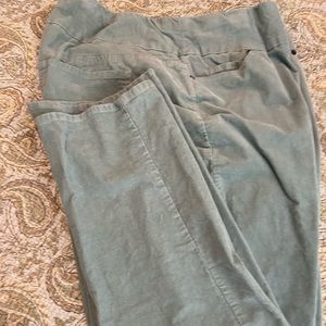 Coldwater Creek Sage Green Corduroy Pants Size 22